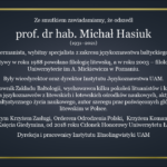 odszedł prof. dr hab. Michał Hasiuk